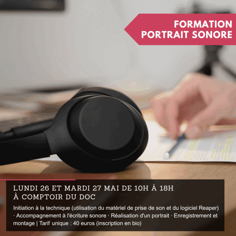 Formation "Portrait sonore"