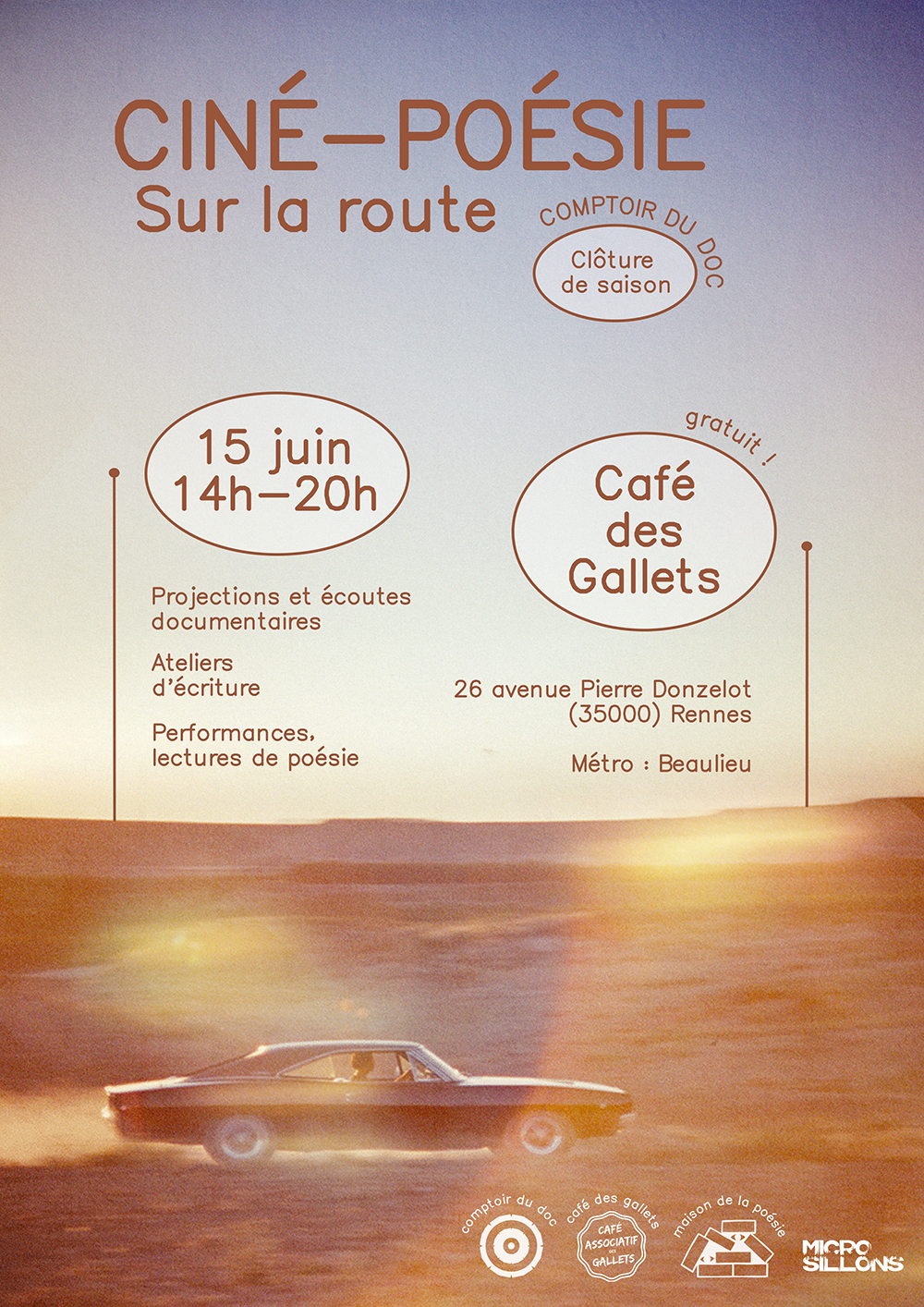 Ciné-poésie : sur la route