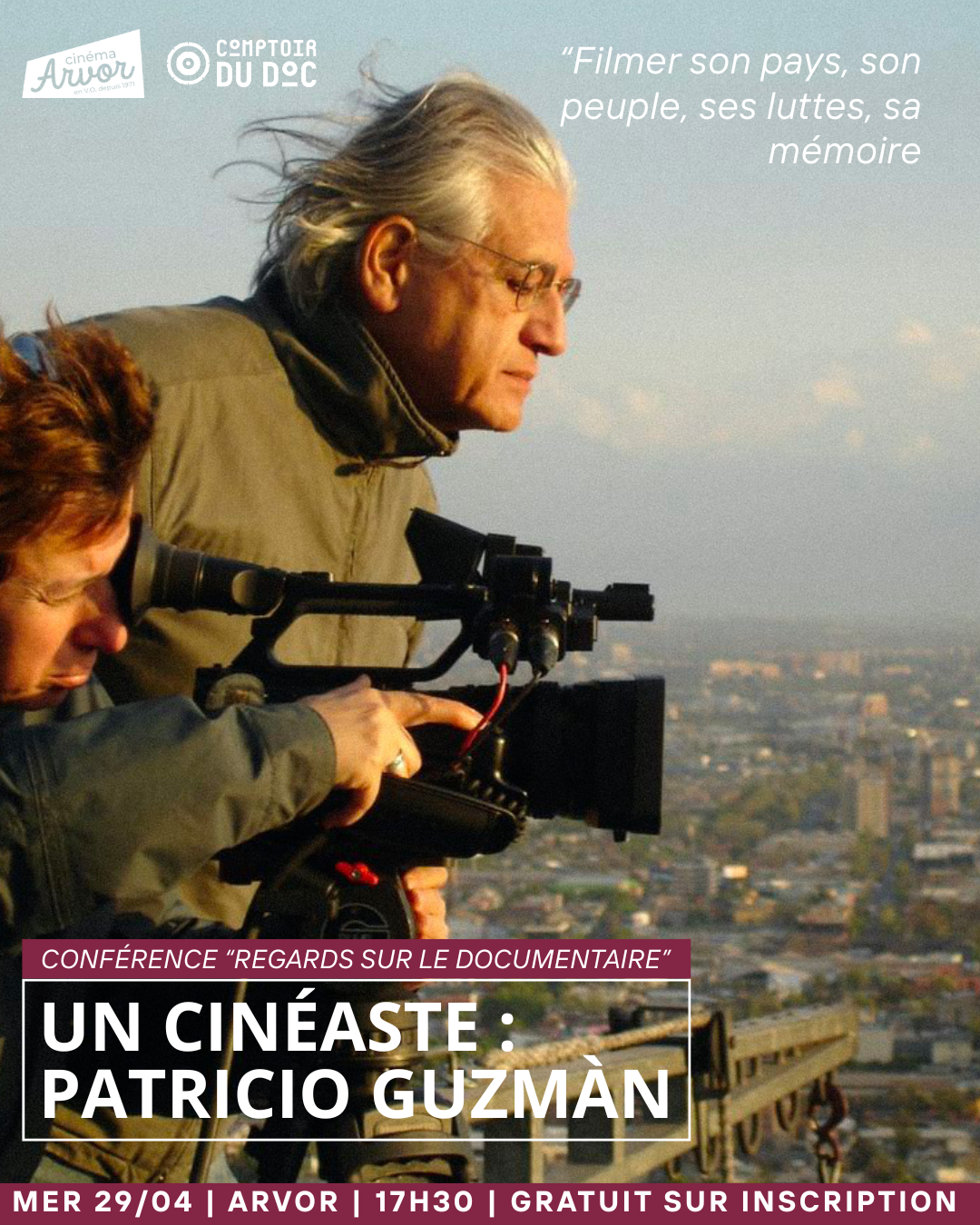 Conférence "Regards sur le cinéma documentaire" | Un cinéaste : Patricio Guzmàn